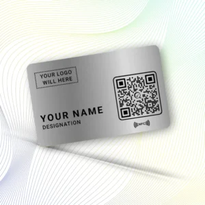 Silver Metal NFC Business Card