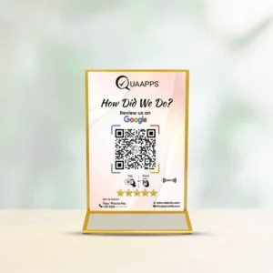 Google Review QR Code NFC Stand | 9 x 6 inch