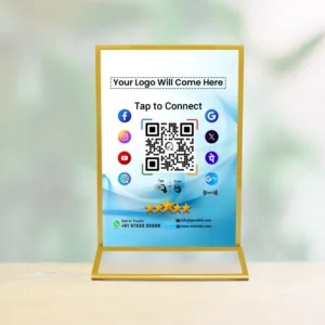 ALL In One Customized QR Code Scanner with NFC | Chip 9 x 6 inch