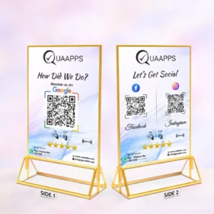 Google Review Scanner and 2 Social Media Scanner | 9 x 6 inch