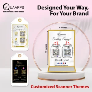 Customizable Google Review with 2 Social Media Stand | 6 X 4 Inch