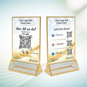 Google Review Scanner and 3 Social Media Scanner | 9 x 6 inch